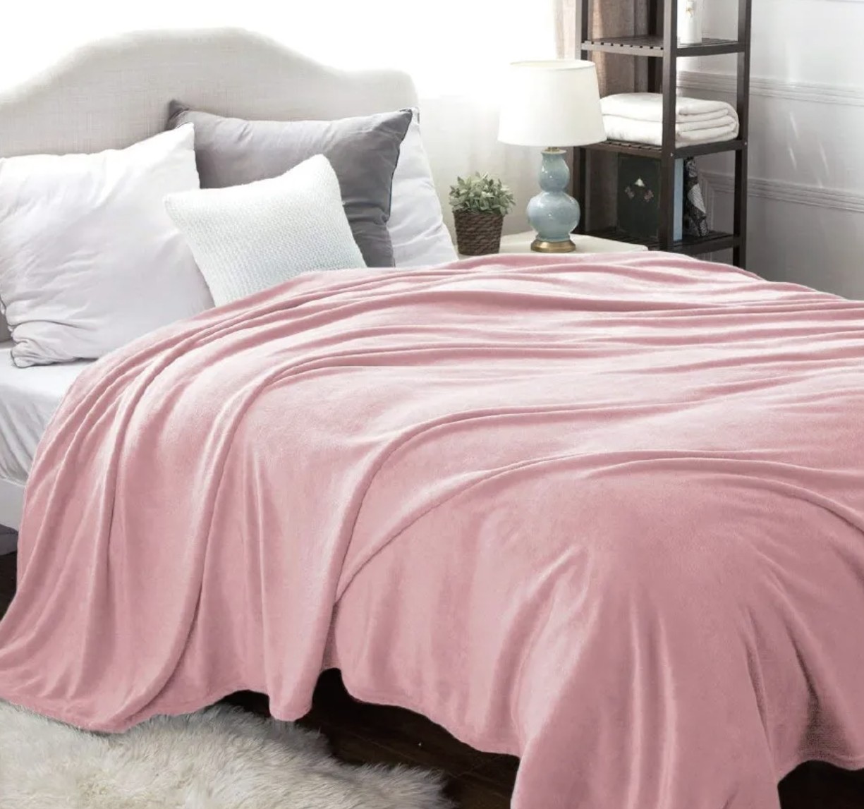 Pink Anti-Pill Fleece Fabric by the Yard